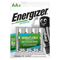 ENERGIZER - BATTERIA RICARICABILE EXTREME HR6 AA 2300mAh BLISTER*4
